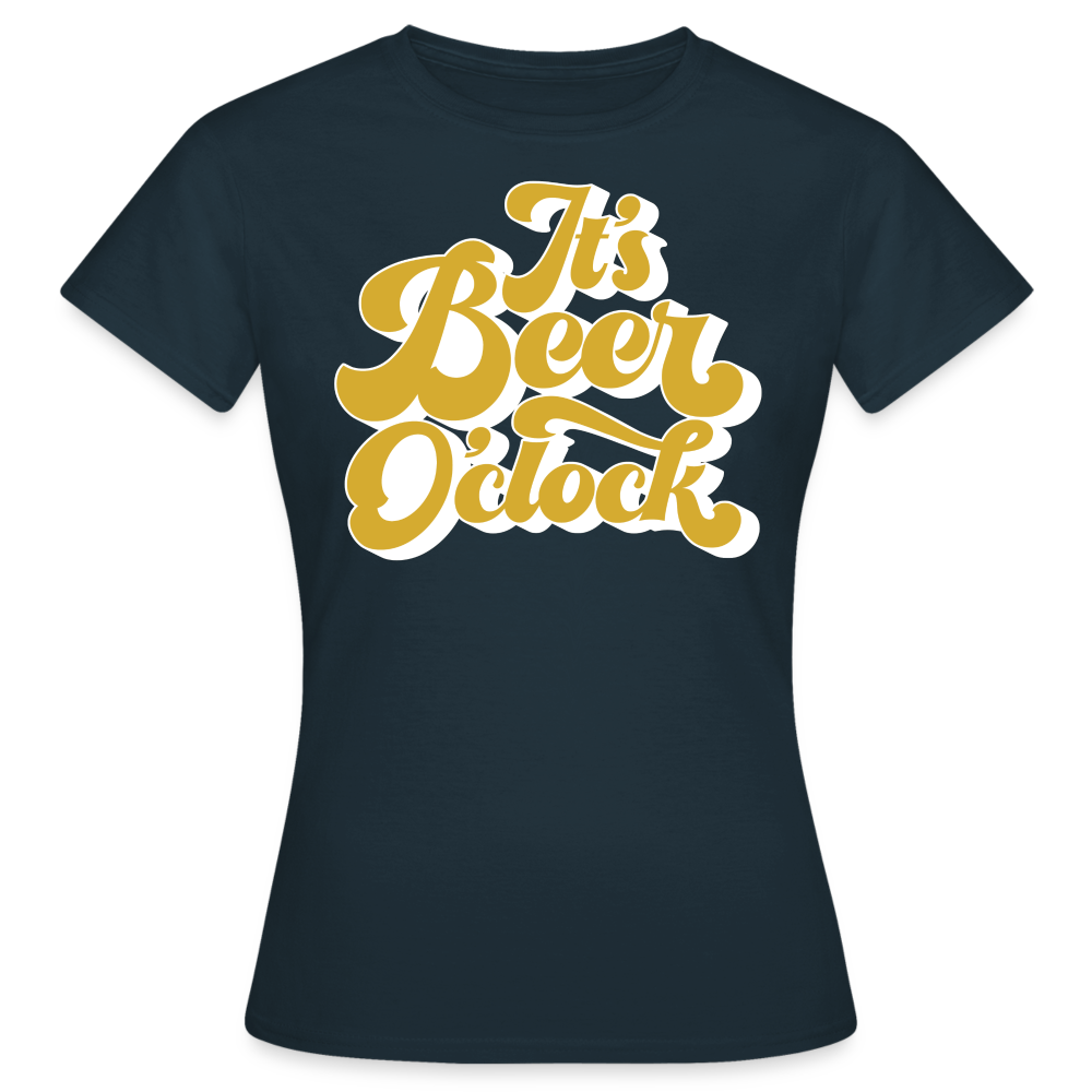 IT´S BEER O´CLOCK - Damen T-Shirt - Navy