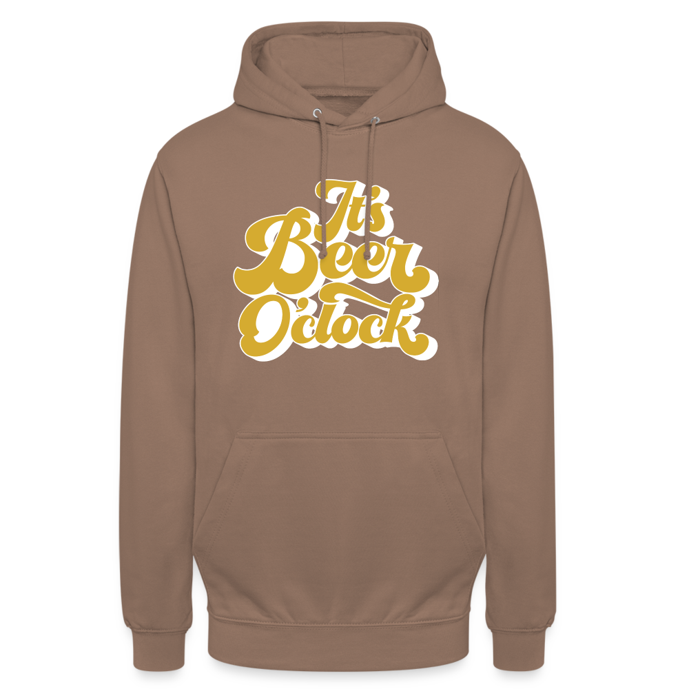 IT`S BEER O`CLOCK - Unisex Hoodie - Mokka