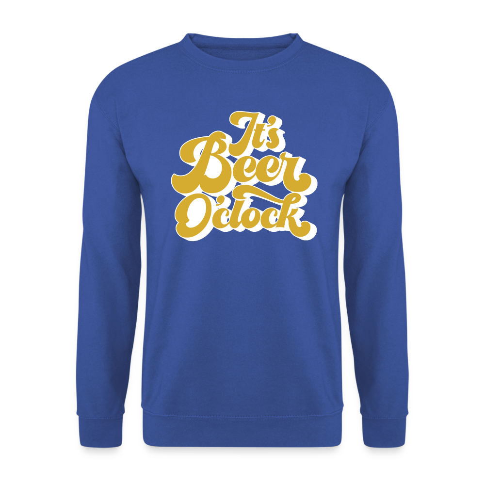 IT`S BEER O`CLOCK - Unisex Pullover - Royalblau