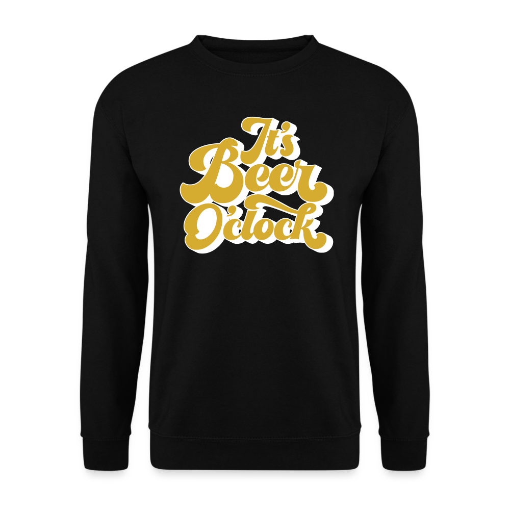 IT`S BEER O`CLOCK - Unisex Pullover - Schwarz