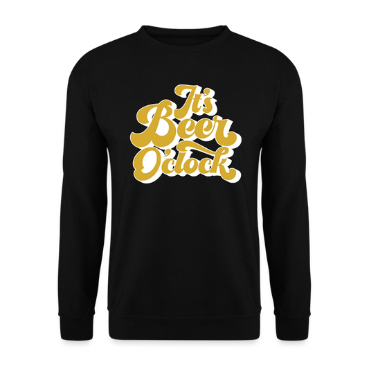 IT`S BEER O`CLOCK - Unisex Pullover - Schwarz