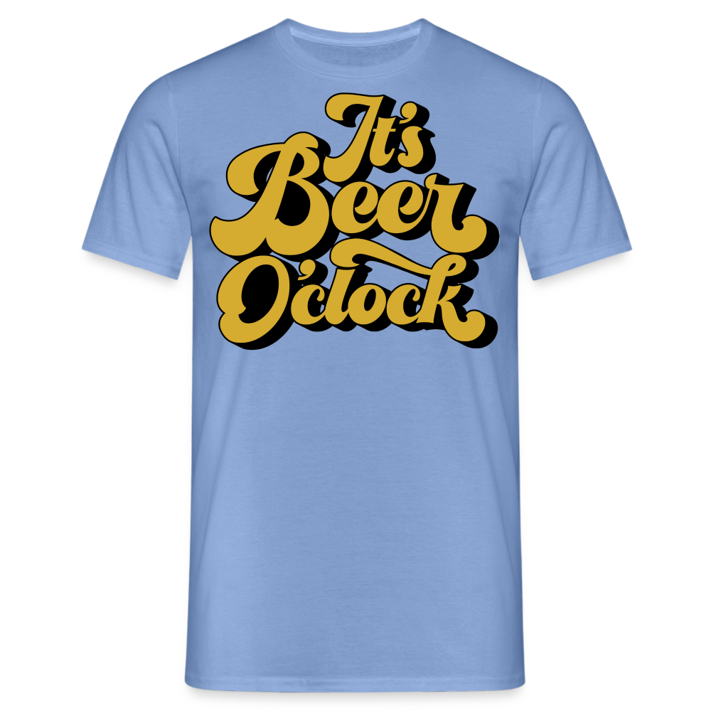 IT`S BEER O`CLOCK - Herren T-Shirt - carolina blue