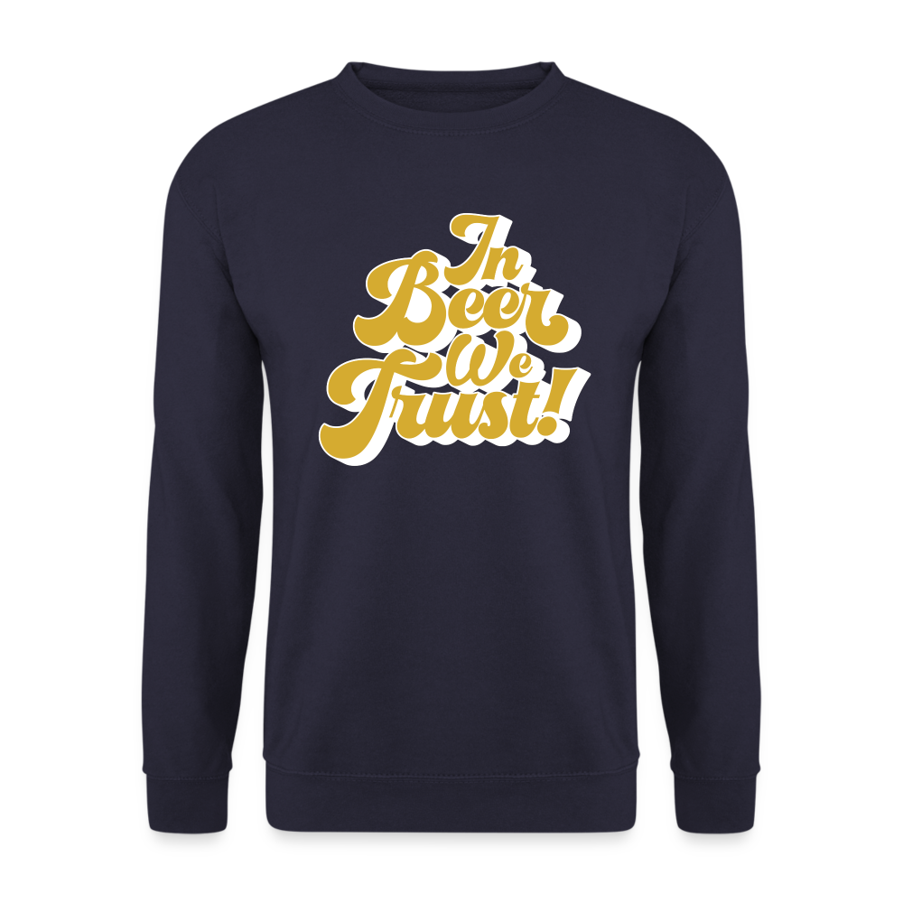 IN BEER WE TRUST - Unisex Pullover - Navy