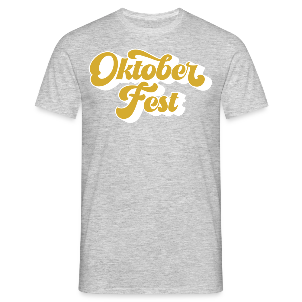 OKTOBERFEST - Herren T-Shirt - Grau meliert