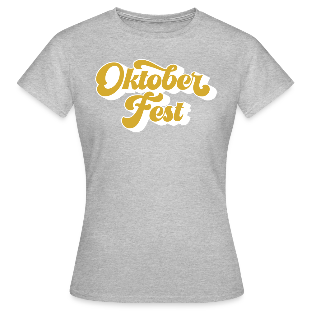 OKTOBERFEST - Damen T-Shirt - Grau meliert