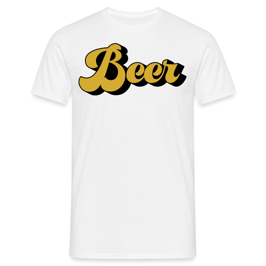 BEER - Herren T-Shirt - weiß