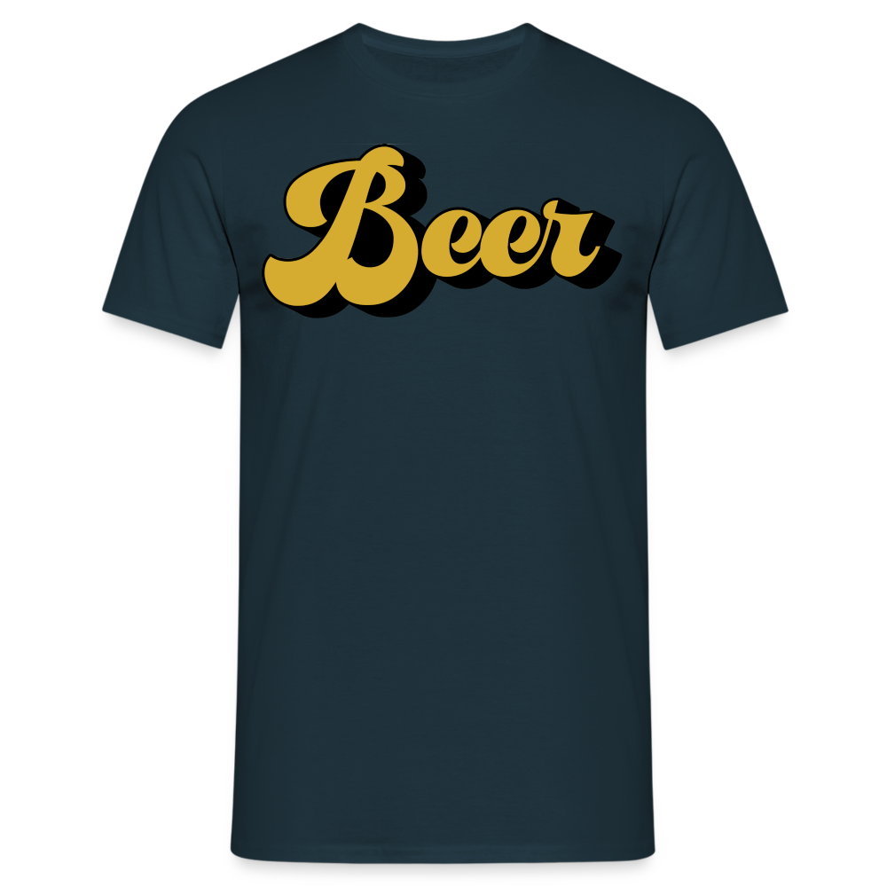 BEER - Herren T-Shirt - Navy