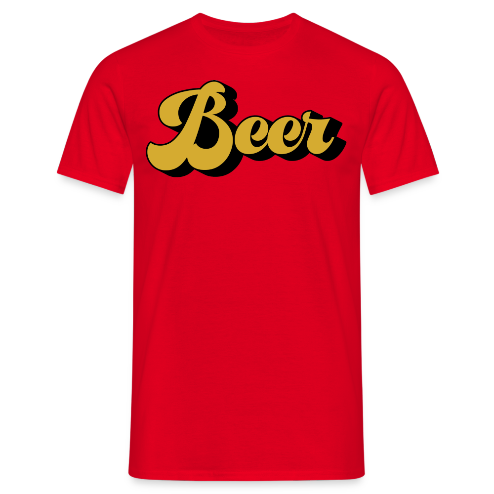 BEER - Herren T-Shirt - Rot