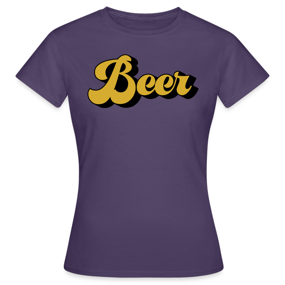 BEER - Damen T-Shirt - Dunkellila