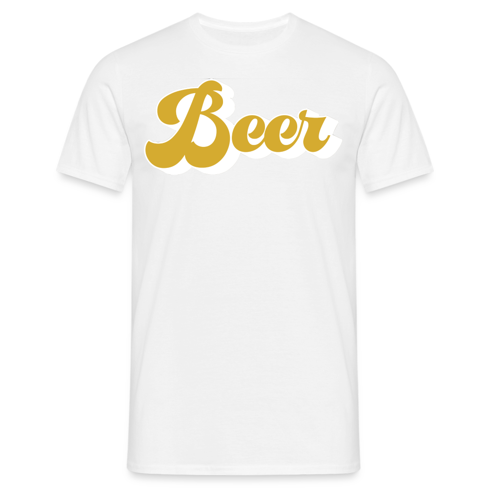 BEER - Herren T-Shirt - weiß