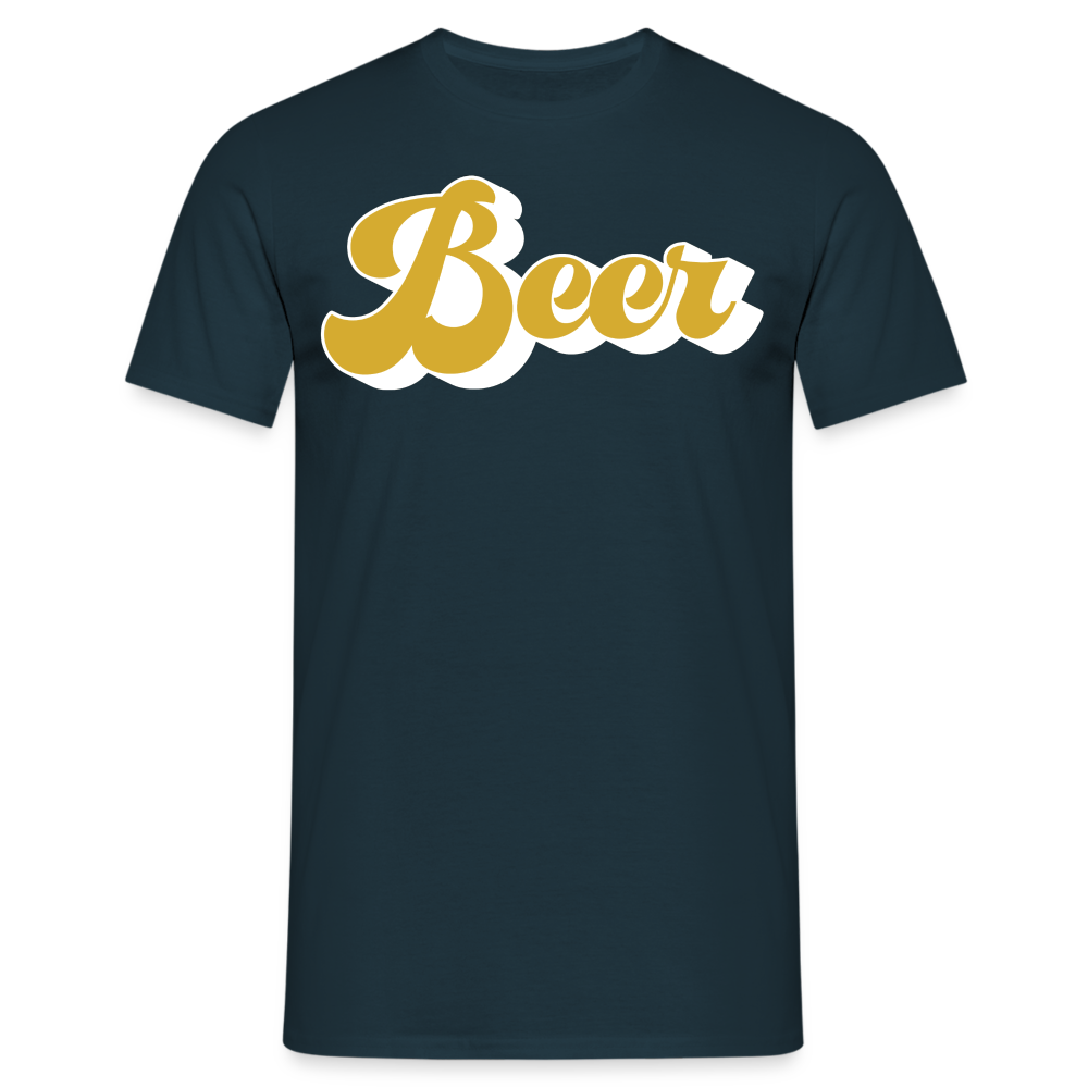 BEER - Herren T-Shirt - Navy