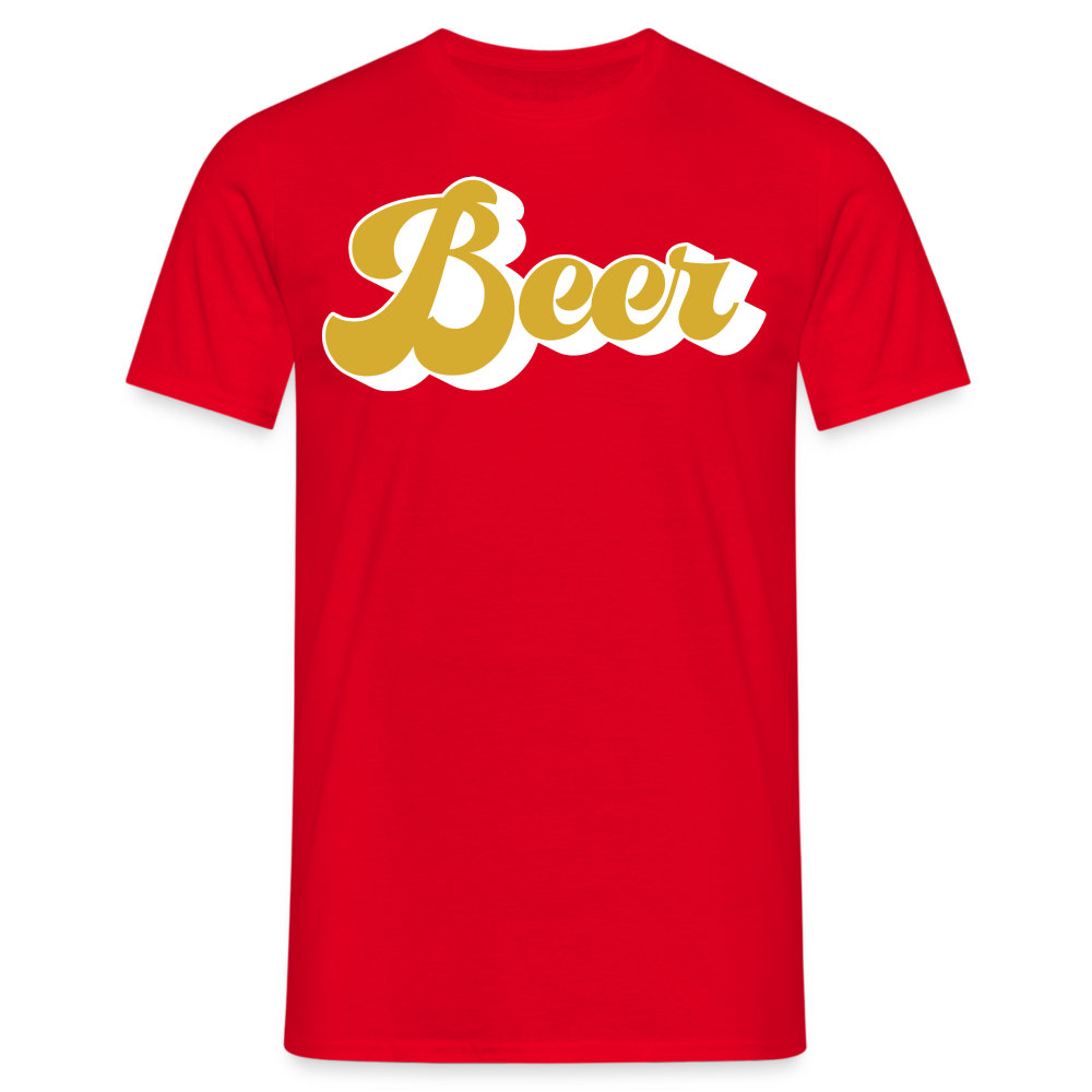 BEER - Herren T-Shirt - Rot