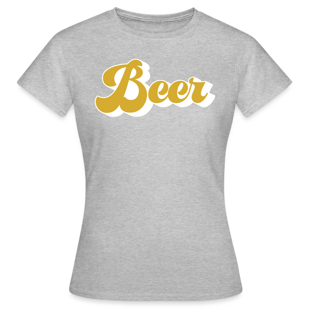 BEER - Damen T-Shirt - Grau meliert