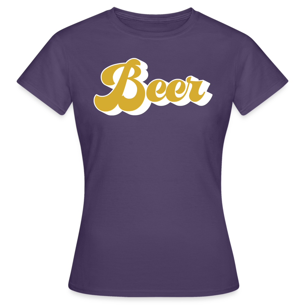 BEER - Damen T-Shirt - Dunkellila