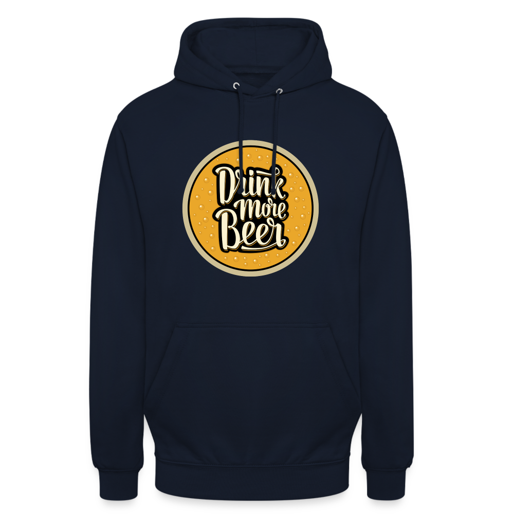 DRINK MORE BEER - Unisex Hoodie - Navy