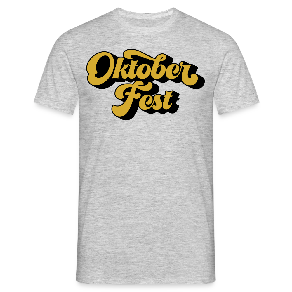 OKTOBERFEST - Herren T-Shirt - Grau meliert