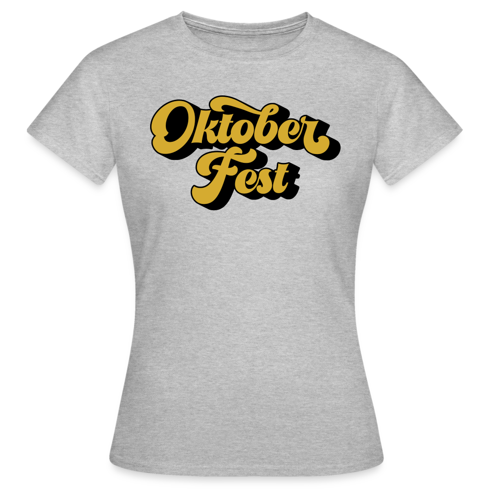 OKTOBERFEST - Damen T-Shirt - Grau meliert