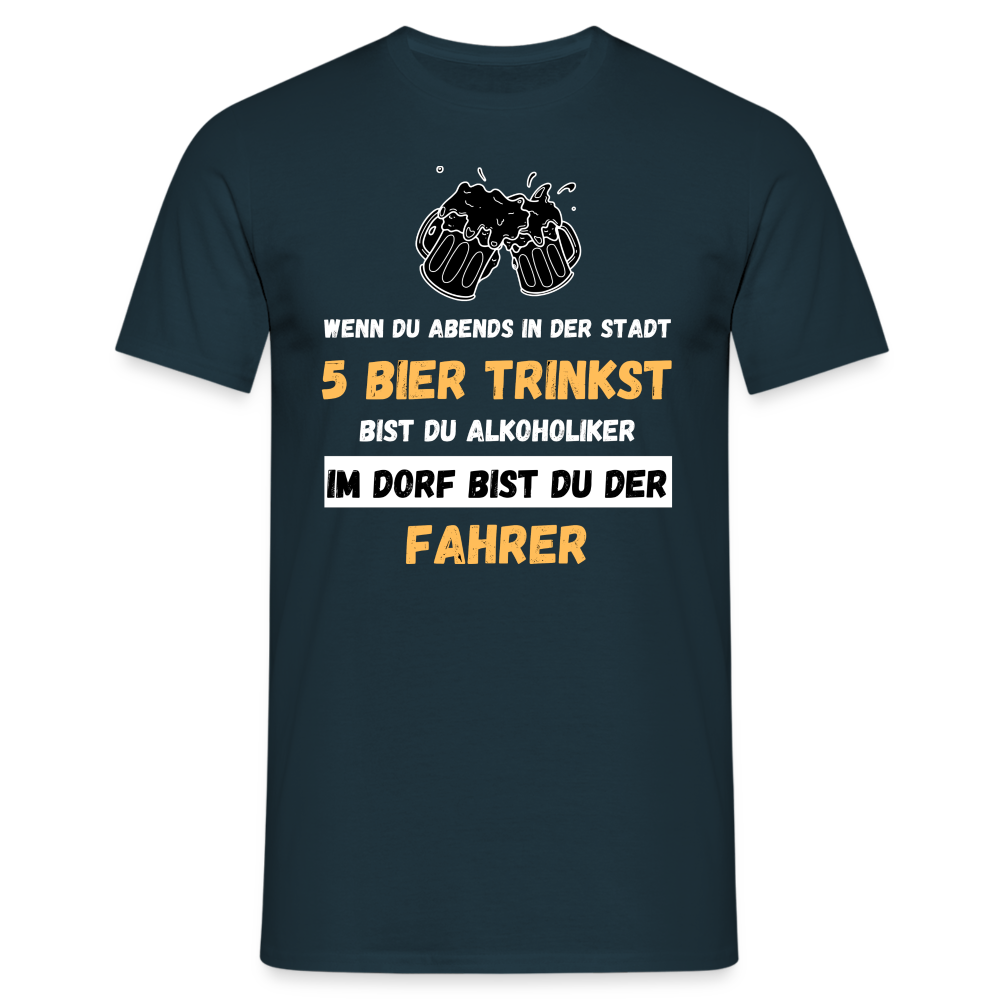 FAHRER IM DORF - Herren T-Shirt - Navy