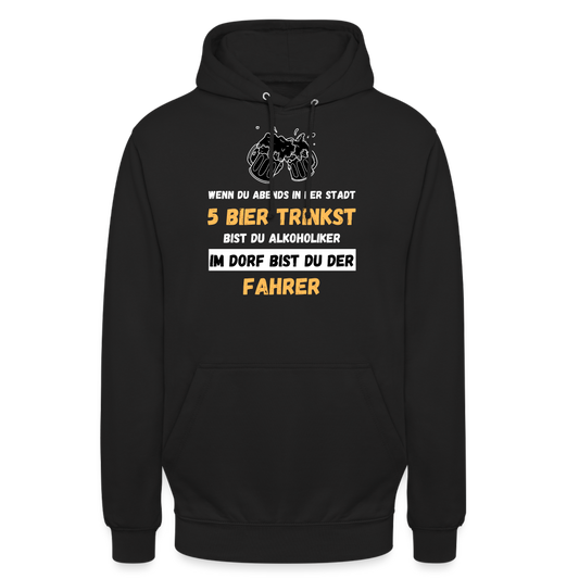 FAHRER IM DORF - Unisex Hoodie - Schwarz