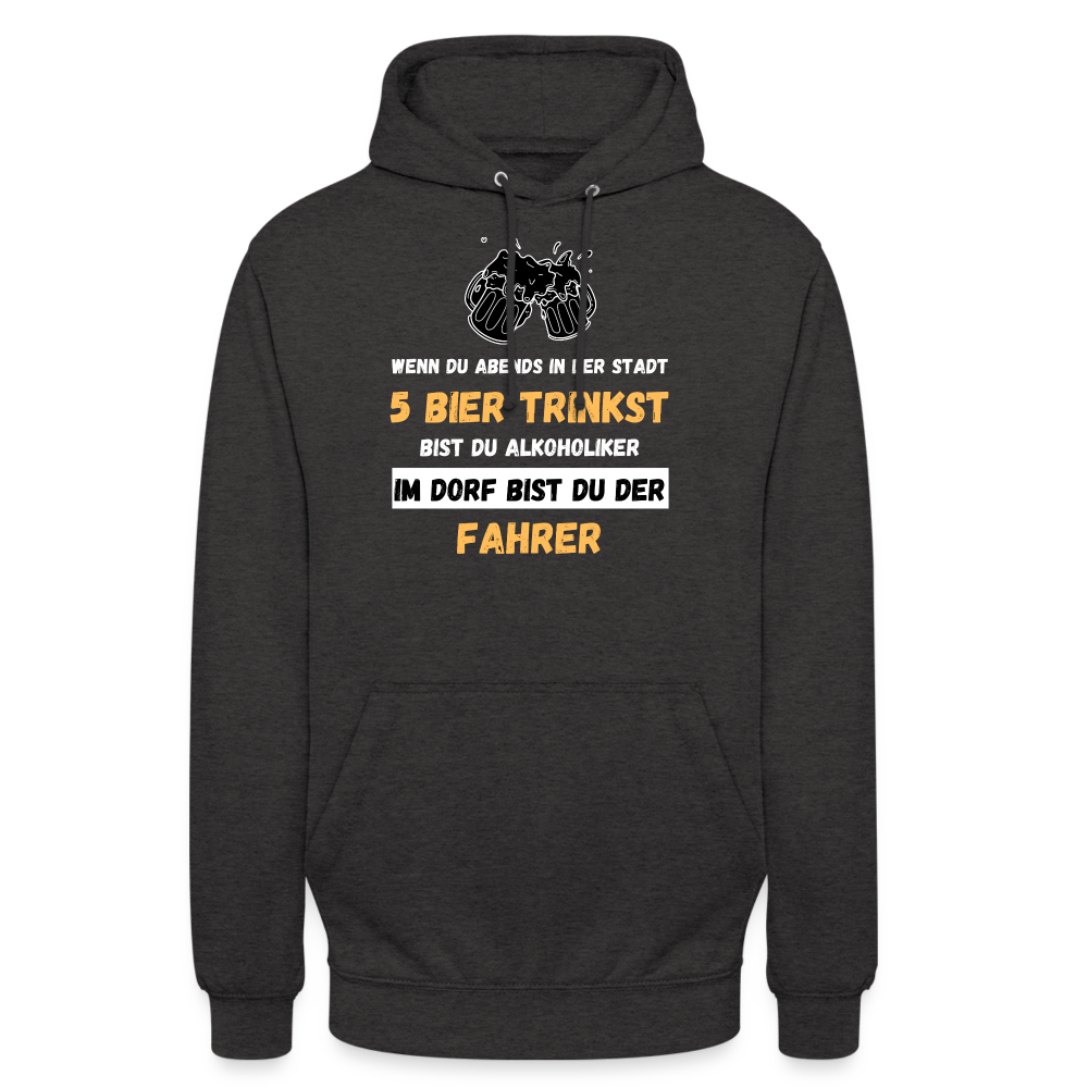 FAHRER IM DORF - Unisex Hoodie - Anthrazit