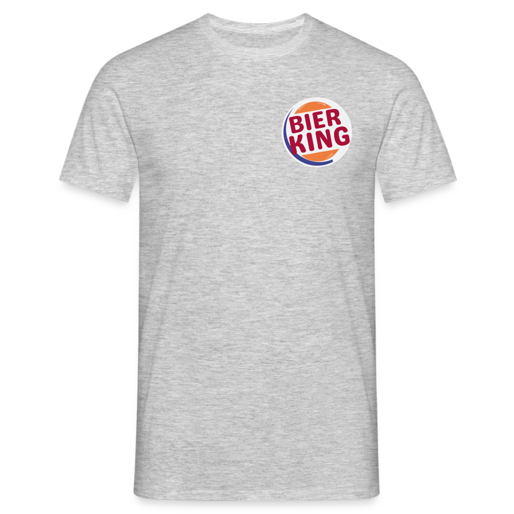 BIER KING - Herren T-Shirt - Grau meliert