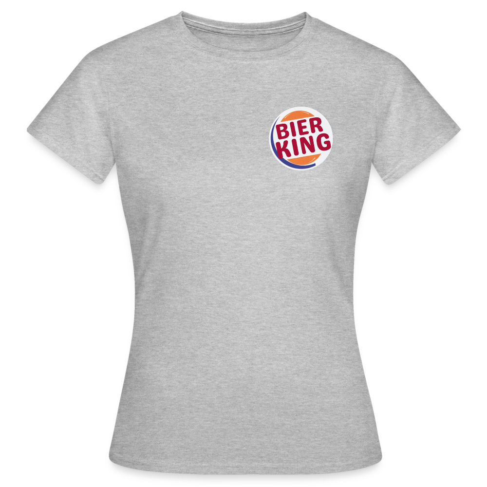 BIER KING - Damen T-Shirt - Grau meliert