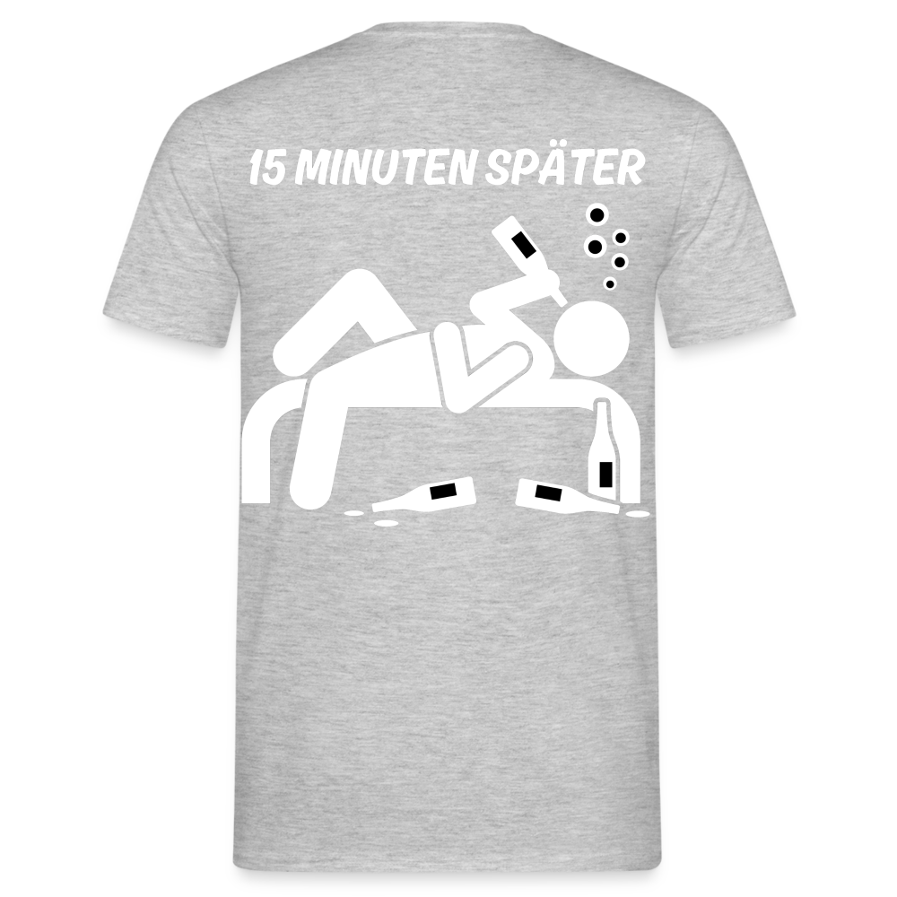 NEEE HEUTE NICHT - Herren T-Shirt - Grau meliert