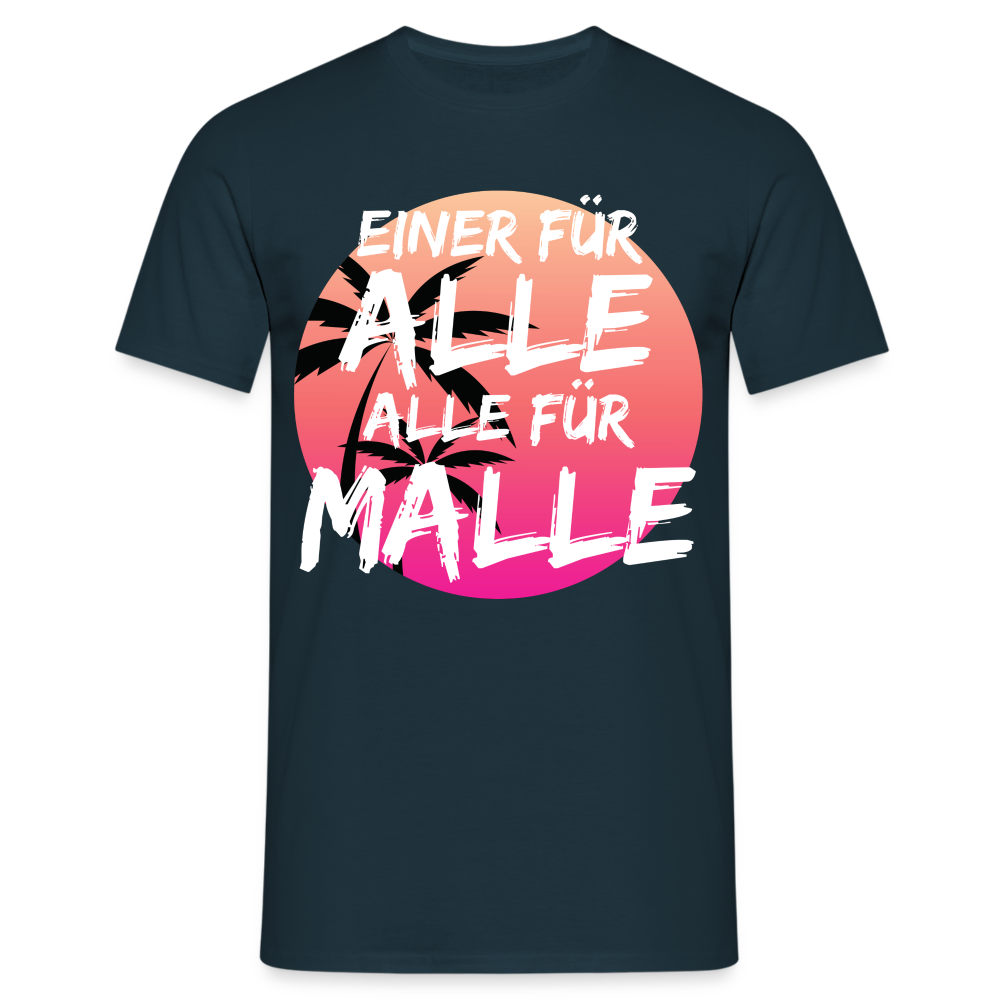 ALLE FÜR MALLE - Herren T-Shirt - Navy