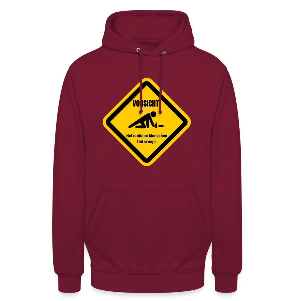 VORSICHT - Unisex Hoodie - Bordeaux