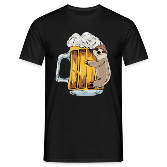 BIER FAULTIER - Herren T-Shirt - Schwarz