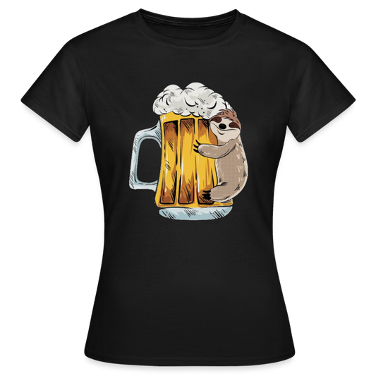 BIER FAULTIER - Damen T-Shirt - Schwarz