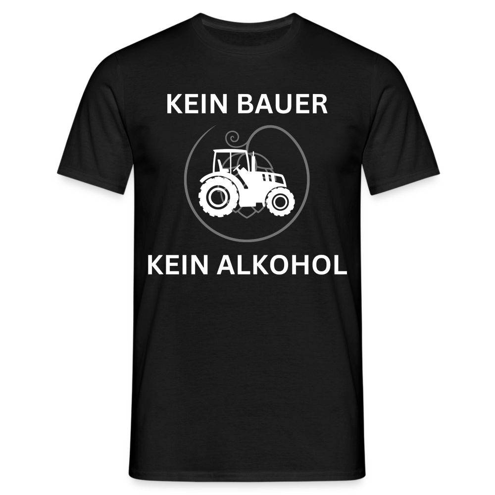 KEIN BAUER - Herren T-Shirt - Schwarz