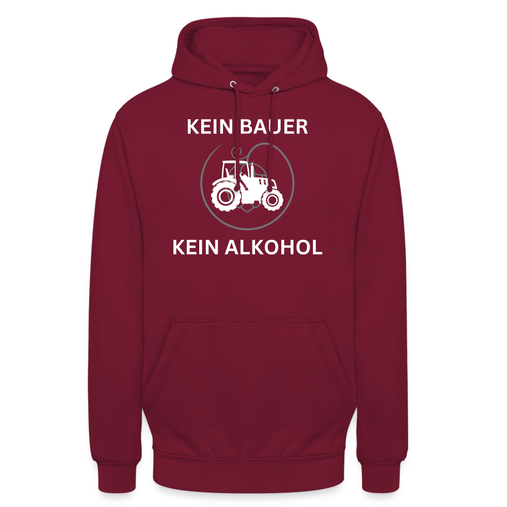 KEIN BAUER - Unisex Hoodie - Bordeaux