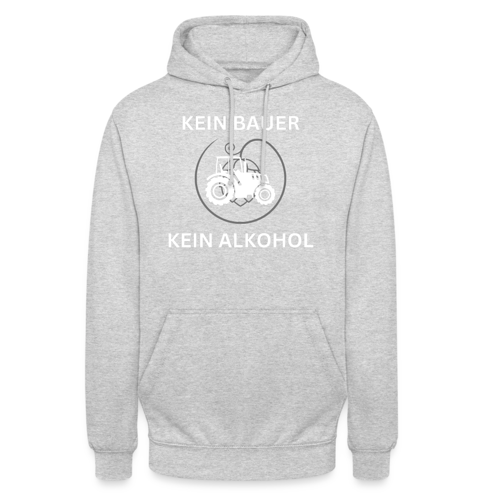 KEIN BAUER - Unisex Hoodie - Hellgrau meliert