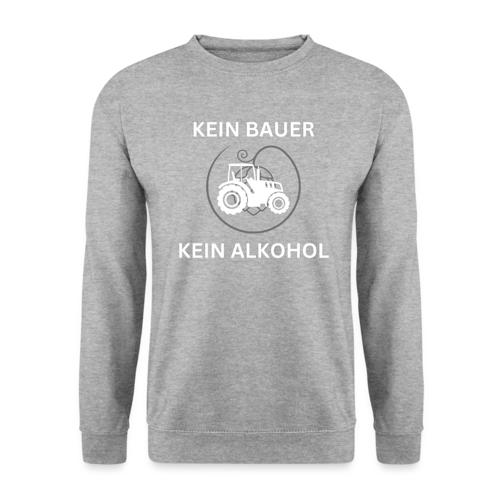 KEIN BAUER - Unisex Pullover - Weißgrau meliert