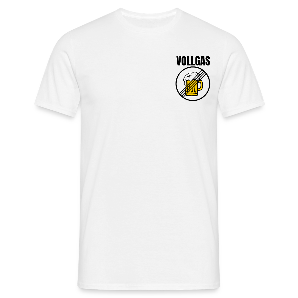 VOLLGAS - Herren T-Shirt - weiß