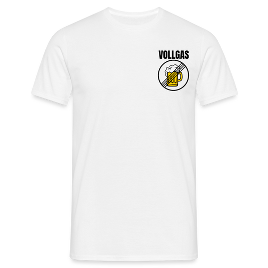 VOLLGAS - Herren T-Shirt - weiß