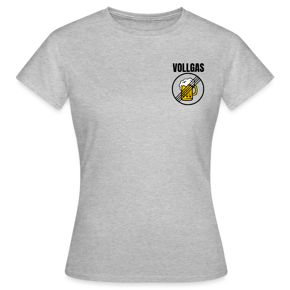 VOLLGAS - Damen T-Shirt - Grau meliert