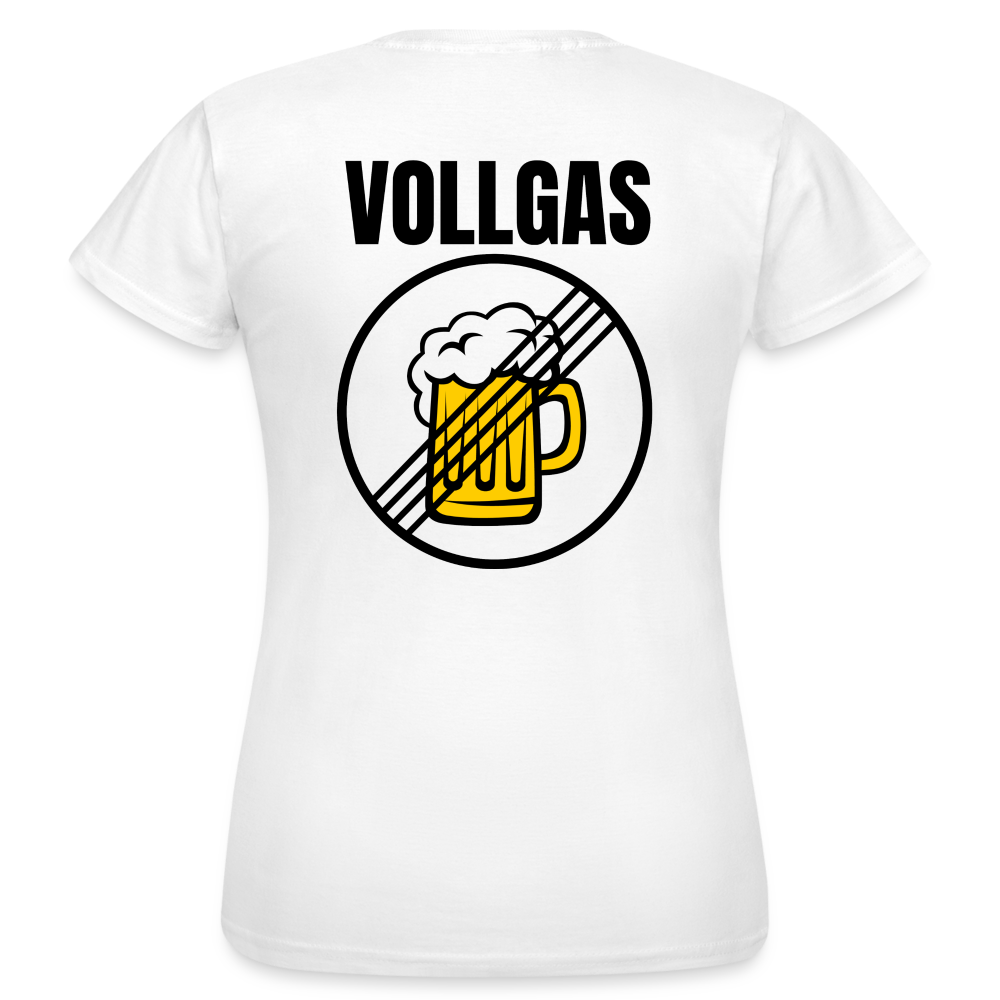 VOLLGAS - Damen T-Shirt (backprint) - weiß