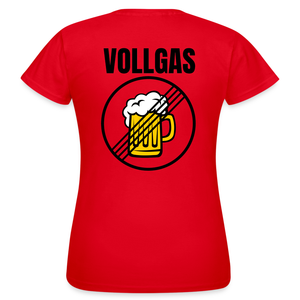 VOLLGAS - Damen T-Shirt (backprint) - Rot