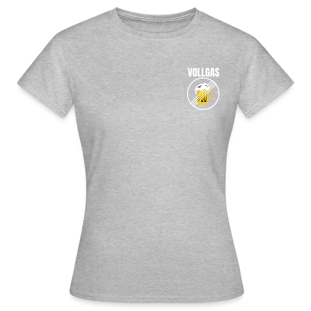 VOLLGAS - Damen T-Shirt - Grau meliert