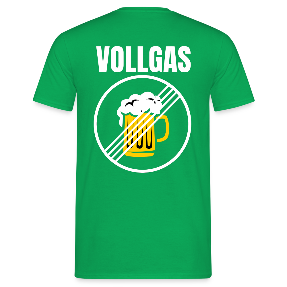 VOLLGAS - Herren T-Shirt (backprint) - Kelly Green