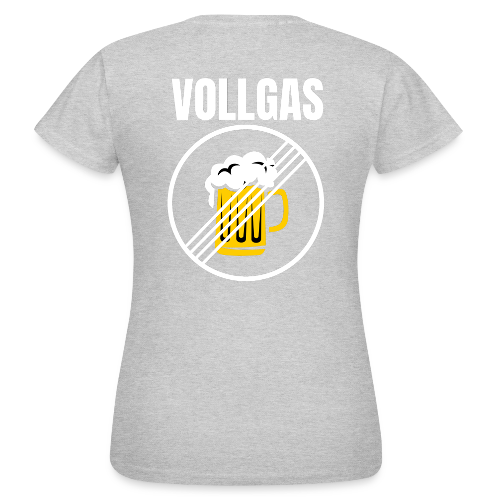 VOLLGAS - Damen T-Shirt - Grau meliert