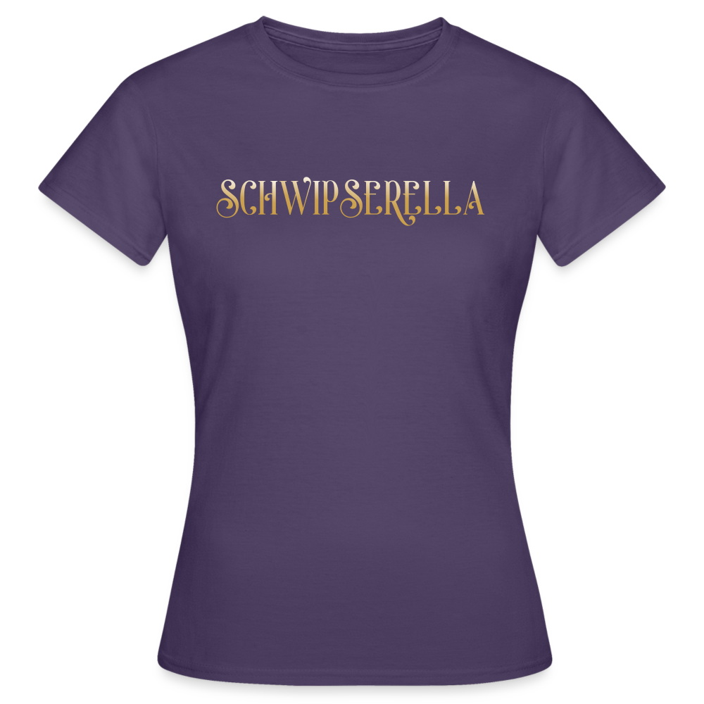 SCHWIPSERELLA - Damen T-Shirt - Dunkellila