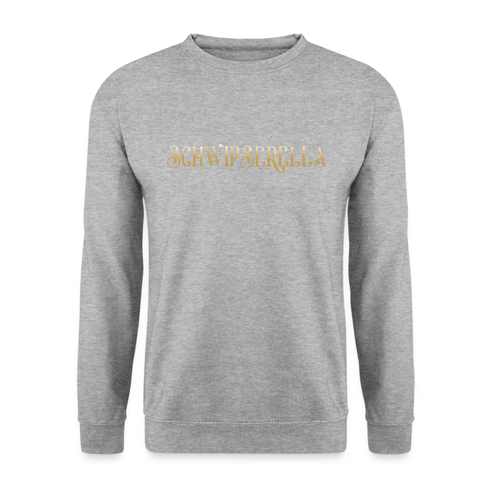 SCHWIPSERELLA - Unisex Pullover - Weißgrau meliert