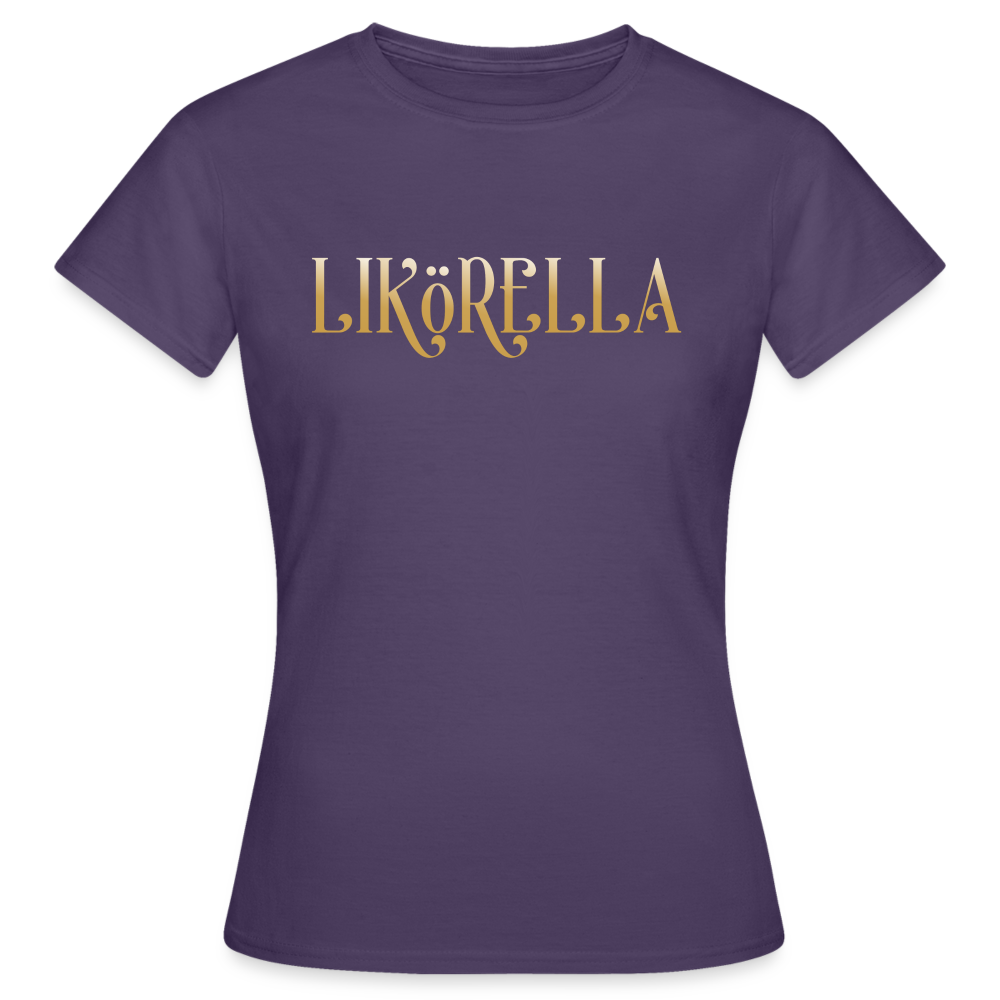 LIKÖRELLA - Damen T-Shirt - Dunkellila