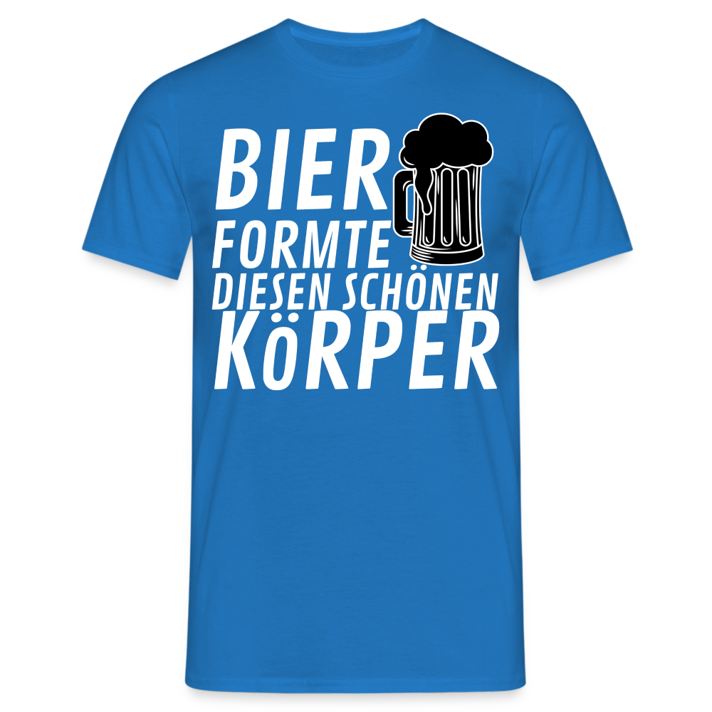 BIER FORMTE - Herren T-Shirt - Royalblau