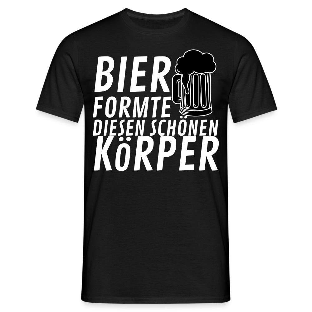 BIER FORMTE - Herren T-Shirt - Schwarz