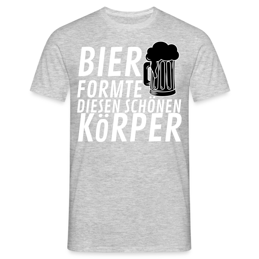 BIER FORMTE - Herren T-Shirt - Grau meliert