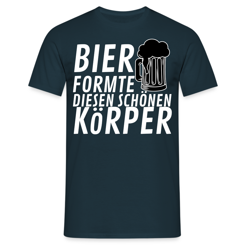 BIER FORMTE - Herren T-Shirt - Navy